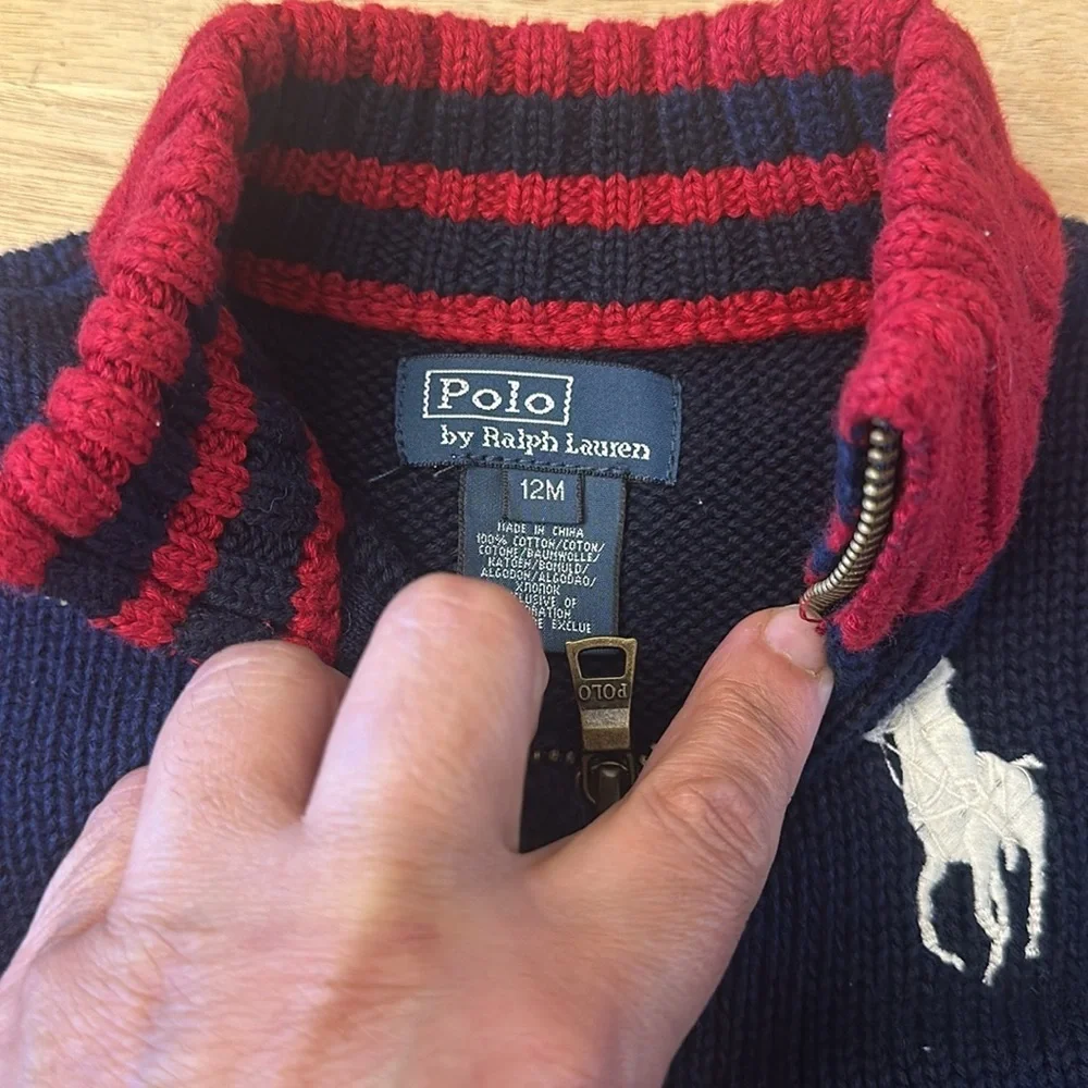 POLO RALPH LAUREN vintage  lined shirt and sweater bundle